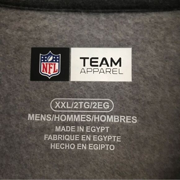 NFL Team Apparel two tone button neck sweatshirt XXL - Picture 4 of 5